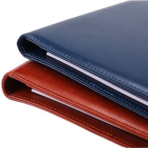 Long Term Usage Custom Cover with Gold Emboss <strong>Notebook</strong> Portfolio Resume Folio Binder for Men&amp;Women - Product Image 4