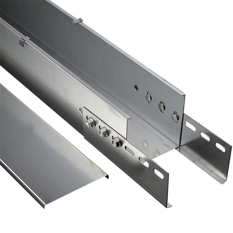 Galvanized Stainless Steel Cable Trunking With Cover And Standard Size trunking steel enclosed cable tray trunk