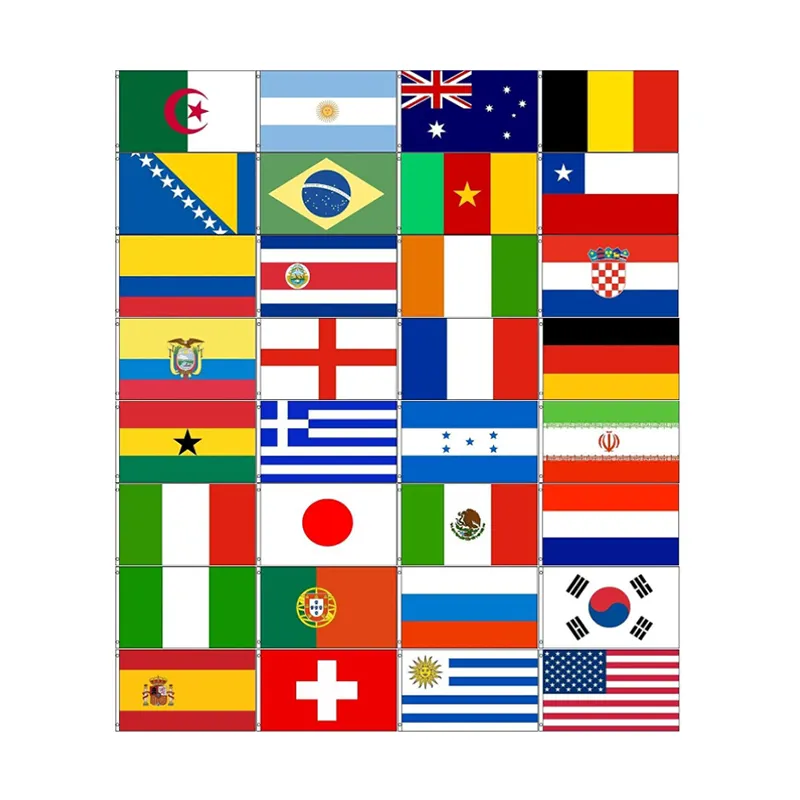 Fabrika fiyat tüm ülke süblimasyon Polyester açık ekran amerikan bayrakları 3X5 özel bayrak çift taraflı baskılı