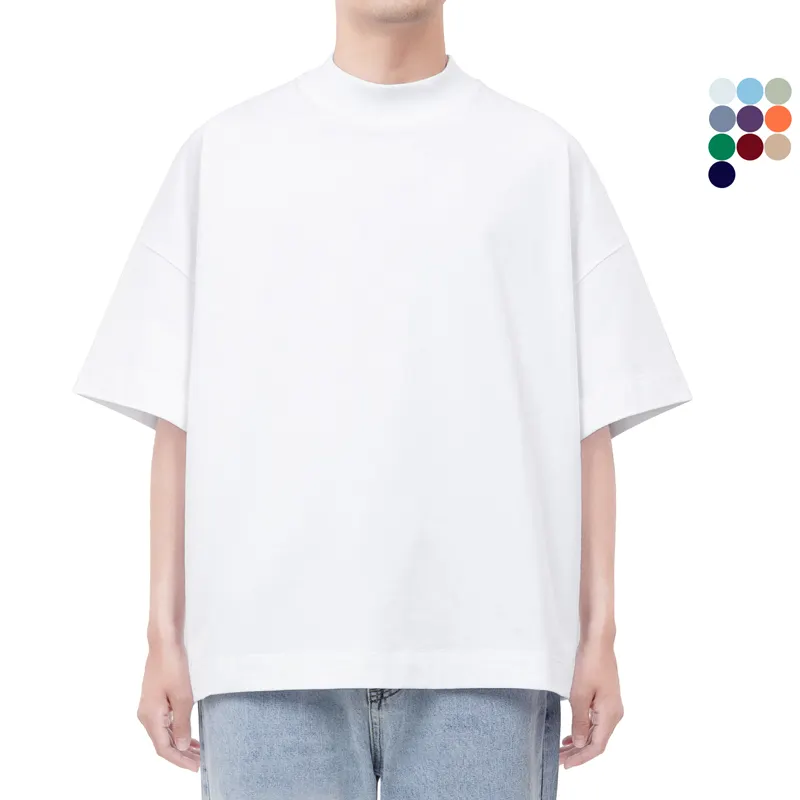 Wholesale Simple Design cotton T shirt drop shoulder T-shirt Plain White t-shirt made in China factory