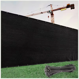 אספקת מפעל 100% בתולה <span class=keywords><strong>HDPE</strong></span> פרטיות גדר מסך שמשה קדמית, רשת נגד רוח, רשת צל רשת מעיל רוח ירוק - Product Image 3