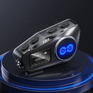 Auriculares profesionales para casco de motocicleta IP67, auriculares inalámbricos a prueba de agua, sistema de intercomunicación para comunicación de conducción - Product Image 1