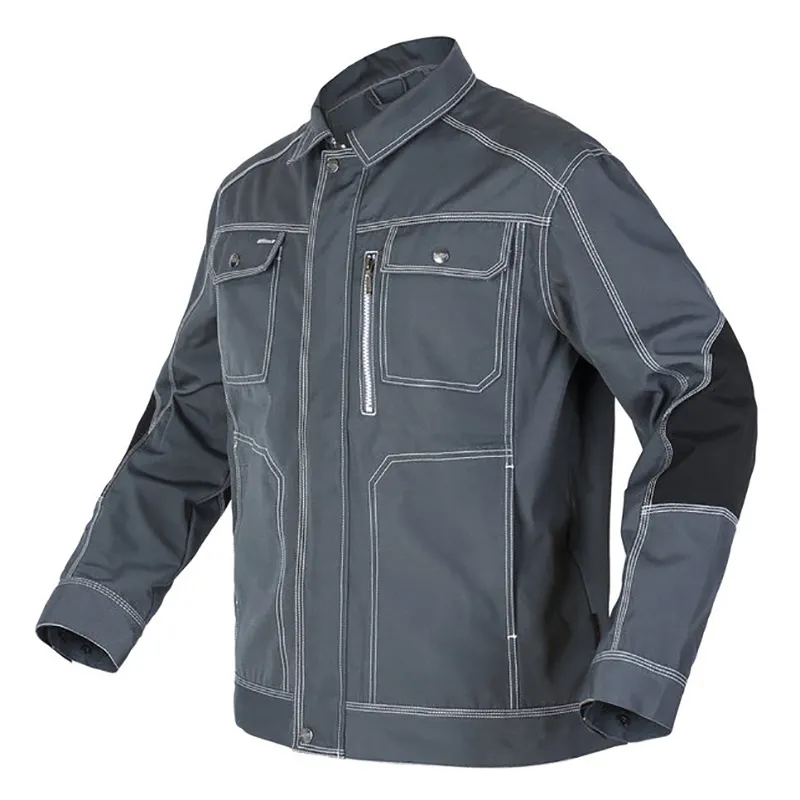 Nueva llegada moda Streetwear impermeable antiestático trabajadores de la construcción abrigos de mezclilla Casuales