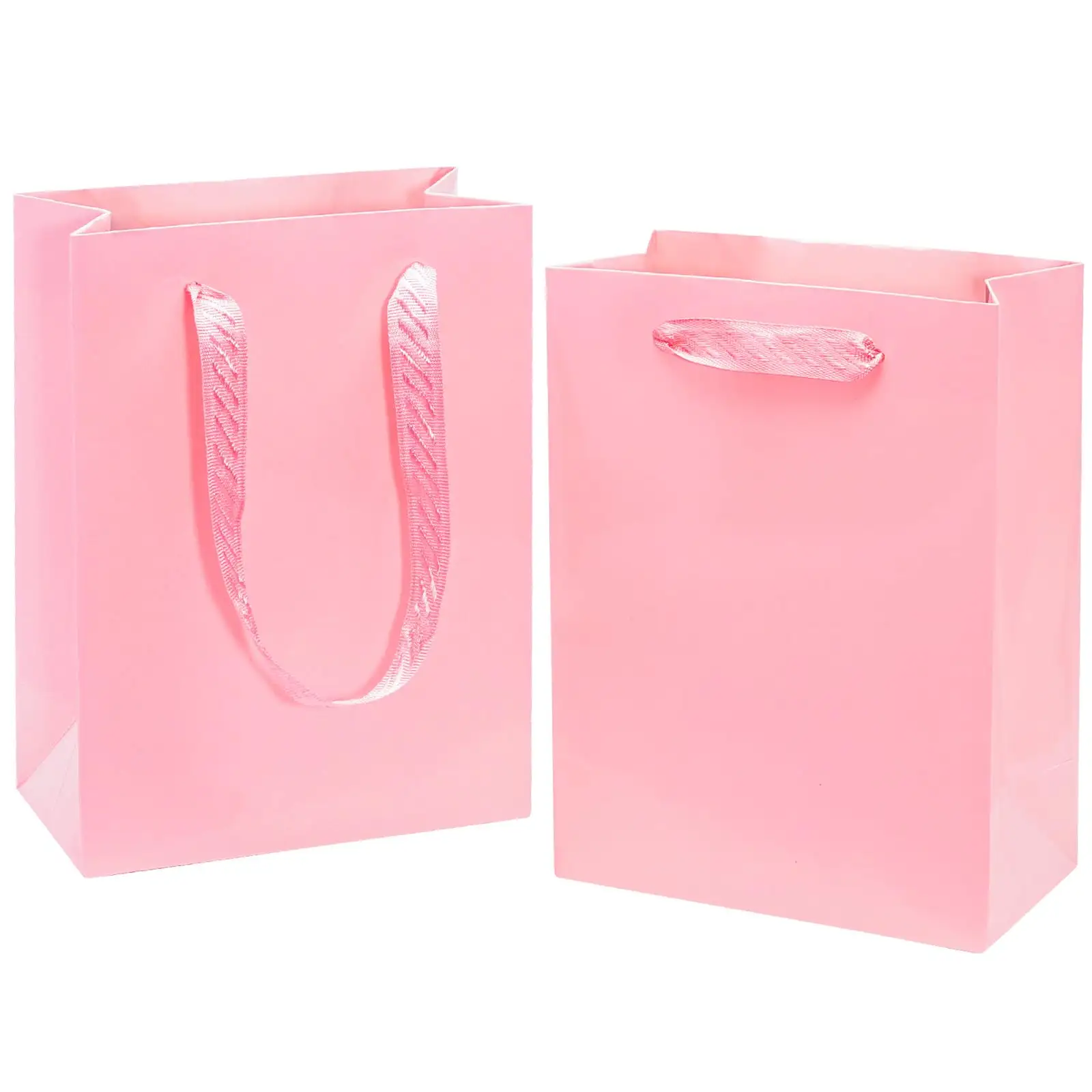 Groothandel Luxe Roze Schoenen Kleding Verpakking Papieren Zakken Bedrukt Custom Logo Kleding Winkelen Cadeau Sieraden Wijn Papieren Zak