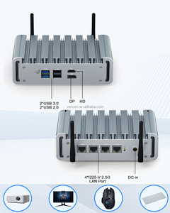 Fanless Mini PC With 4 LAN Ports Supports MSATA 3.0 Slot DDR4 RAM PFSense OS Mini <strong>Computer</strong> <strong>Network</strong> Firewall for Industrial <strong>Use</strong> - Product Image 6