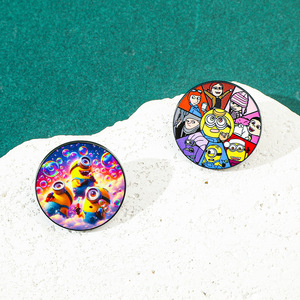 Chất Lượng Cao Cho Tay sai Kim Loại Huy Hiệu Châu Âu Mỹ Phim Phim Hoạt Hình Men Trâm Phụ Kiện Pin Kỹ Thuật Số Sắt Mạ Khắc - Product Image 3