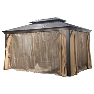 ซุ้มไม้อลูมิเนียม4x4หรูหรากลางแจ้งพร้อมศาลาหลังคาโลหะ - Product Image 1