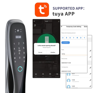 Anxia wasserdicht im freien hohe sicherheit elektrisch digital fingerabdruck smart türschloss mit Tuya APP TTLOCK WLAN-Handy-Schloss - Product Image 2