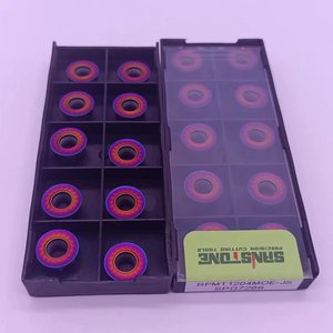 纳米Bule彩色硬质合金刀片RPMT204MOE JS数控机床RPMT1204车床刀具铣削刀片RPMT - Product Image 4