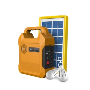 多用途可充电6v电池便携式太阳能发电系统备用太阳能套件带灯 - Product Image 1
