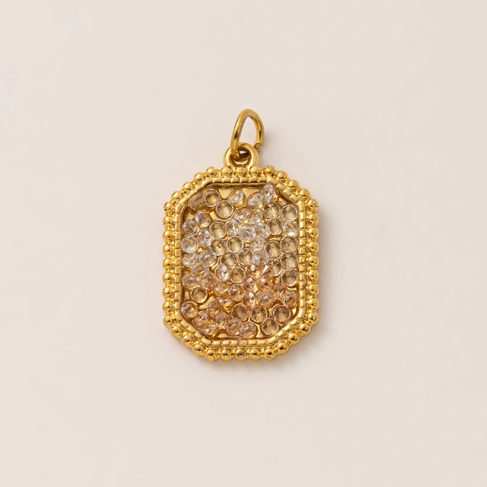 Colgante octogonal-oro-champán