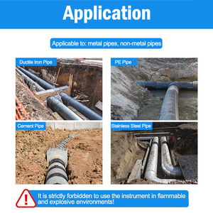 PQ-PD300 Construction Decoration Works Metal and <strong>Non</strong> Metal <strong>Pipeline</strong> Detector 8 Meters Depth Underground Pipe Locator