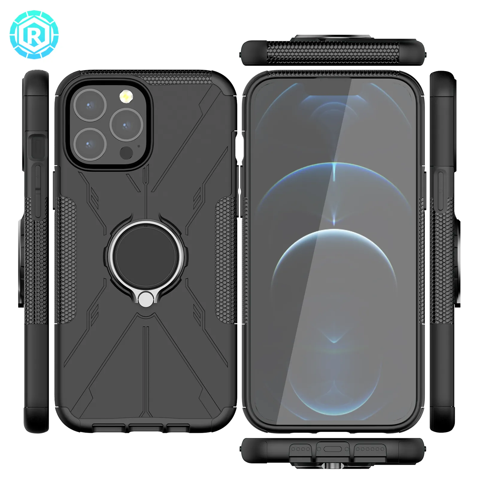 Ốp Điện Thoại Di Động Bán Chạy Thịnh Hành Mới 2021 Ốp Kim Loại TPU PC 3 Trong 1 Cho Iphone 13 Pro Max Ốp Điện Thoại Di Động Sang Trọng 8 Màu