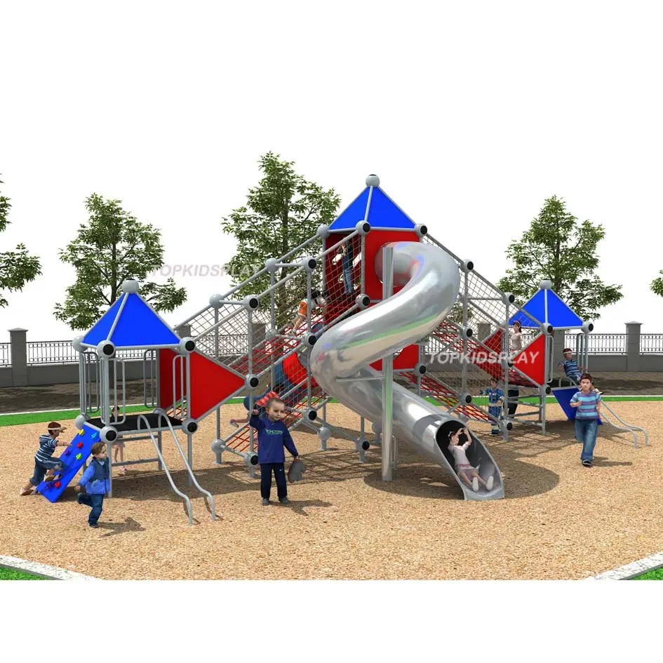 Attrezzature per parchi giochi all'aperto per bambini in età prescolare di sicurezza del parco in plastica per bambini per set da gioco per bambini