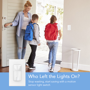 Ocupación de vacante inalámbrica infrarroja Interruptor de pared de luz regulable con sensor de movimiento de retardo de tiempo PIR de 3 vías - Product Image 5
