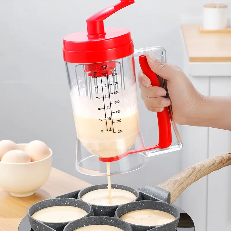 800ml Handheld Squeeze Crepe Waffel etikett Perfekte Backwerk zeuge Mixer Separator Cupcake Pancake Batter Dispenser