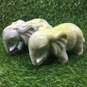 หินธรรมชาติแกะสลักด้วยมือหยก Xiuyan สำหรับตกแต่ง - Product Image 4