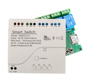 Tuya 4CHスマートスイッチリモコンWIFIモジュールUSB 5V/12V/24V RFレシーバー10AスマートホームシステムMax 16A用スマートリレー - Product Image 3