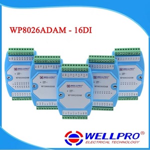 WP8026ADAM (16DI) デジタル入力モジュールオプトカプラ絶縁RS485 MODBUS RTU通信