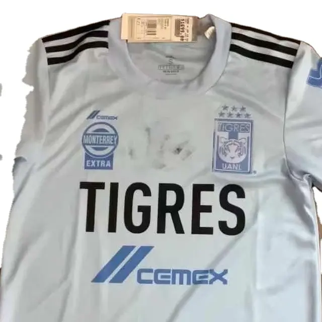 メキシコクラブチームCamiseta de futbol TigresUANLアウェイサッカージャージーサッカーシャツユニフォームスポーツウェアタイガー