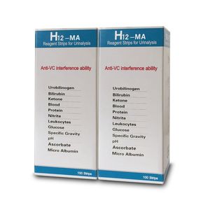 แถบทดสอบรีเอเจนต์การวินิจฉัยทางคลินิกปัสสาวะ URS-12 MA สําหรับการวิเคราะห์ปัสสาวะ - Product Image 1