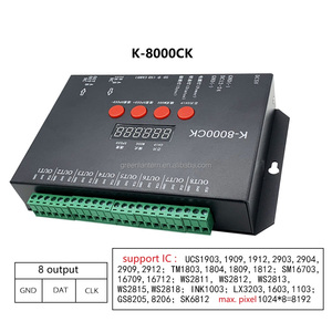 Контроллер программирования K-8000CK SD-карты, 8 портов, 8192 пикселей, адресуемый RGB, программируемый пиксель, светодиодный контроллер света - Product Image 3