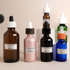 Custom 30ml 60ml 100 ml 1oz 2oz <strong>4</strong> oz Essential Oil Matte Glass Serum Round Empty Dropper Bottle for <strong>Perfume</strong>