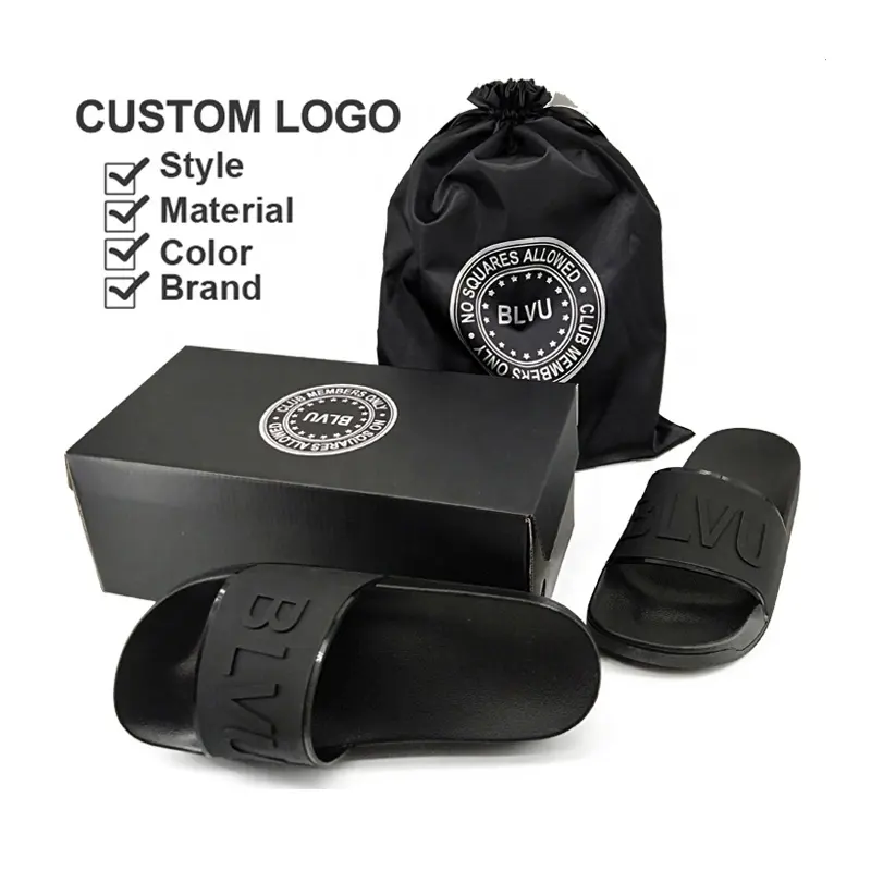 Sandalias de piscina personalizadas con logotipo para hombre y mujer, chanclas para exteriores, de EVA, para verano