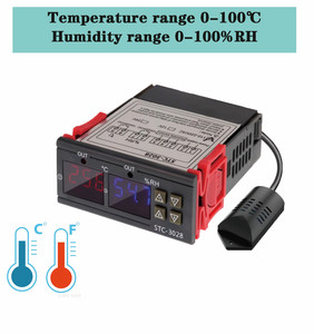 デジタルサーモスタット湿度計温度湿度コントローラーAC110V-220VDC12Vレギュレーター加熱冷却制御STC-3028 - Product Image 2