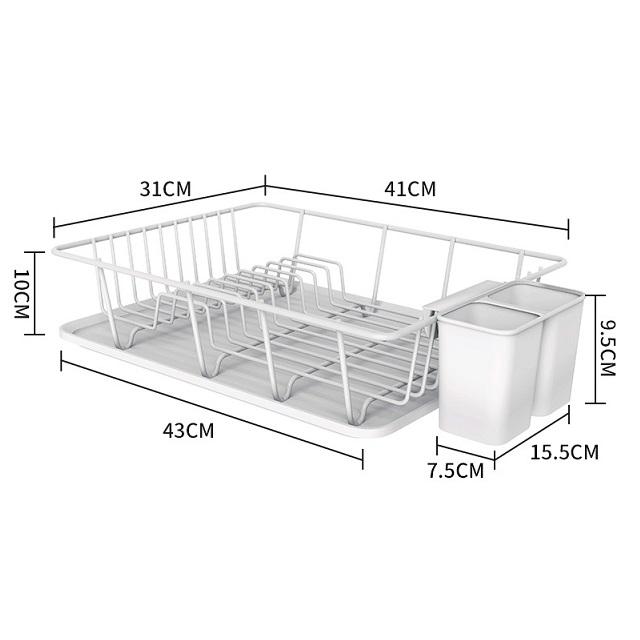 Cesta de drenaje blanca (metal)