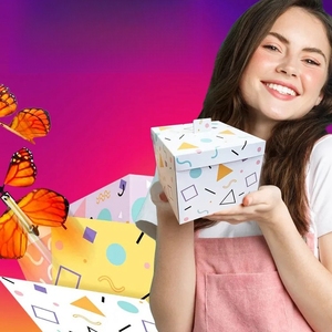 กล่องของขวัญของขวัญพร้อมผีเสื้อบินกล่องเซอร์ไพรส์กล่องของขวัญระเบิด - Product Image 4