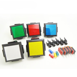 45mm 60mm <strong>Led</strong> square <strong>Button</strong> <strong>Switch</strong> <strong>Push</strong> <strong>Button</strong> for Arcade Game Machine - Product Image 1