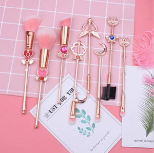 <strong>Factory</strong> Fashion Design Make <strong>up</strong> Brush <strong>Set</strong> with Synthetic Hair Metal Handle and Pouch - Product Image 2