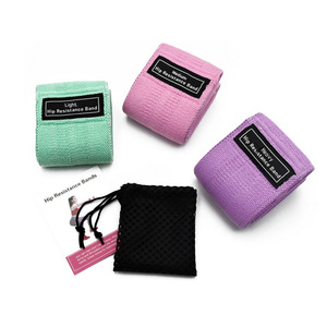 Fitness entrenamiento personalizado elástico botín resistencia ejercicio banda conjunto Rosa tela Glute botín bandas para mujeres - Product Image 6