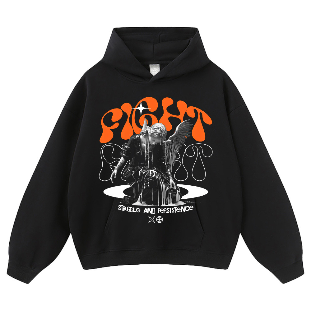 Black hooded
