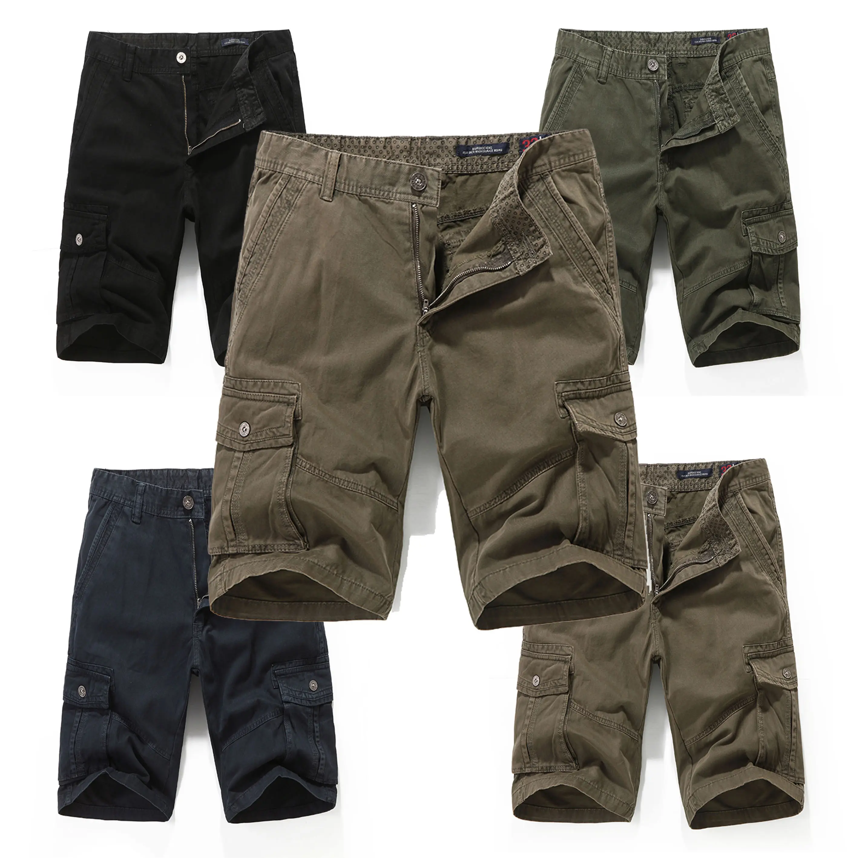 BAWANGCHENG-pantalones cortos de algodón 100% para hombre, pantalón táctico de verano, venta directa de fábrica