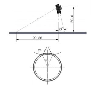 YDLIDAR GS2 Módulo de sensor de rango LiDAR de línea de estado sólido para navegación de robot y evitación de obstáculos en barrido - Product Image 5