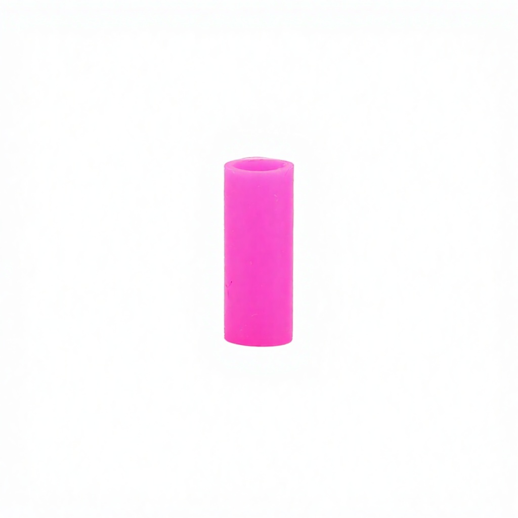 Embout en silicone de forme cylindre rose pour 6 mm
