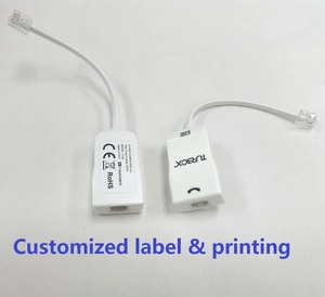 Hot sell single port ADSL PSTN Filter simple micro filter telephone RJ11 line FX-US02M-F3
