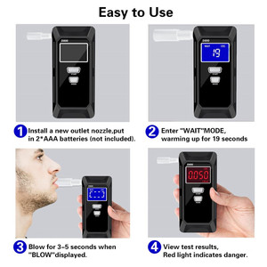Toptan fiyata mevcut dijital LCD ekran ile profesyonel otomatik elektronik alkol test cihazı - Product Image 4