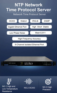TF-1006-PRO NTP AC + DC alimentatore 1 GE + 5 FE porte OCXO-MQ Server protocollo temporale di rete per sincronizzazione Clock GPS/Beidou - Product Image 4