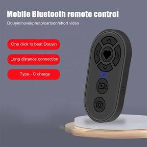Botón de obturador de selfi recargable por Bluetooth, controlador inalámbrico de carga tipo C, Control remoto de vídeo para Tik Tok - Product Image 2