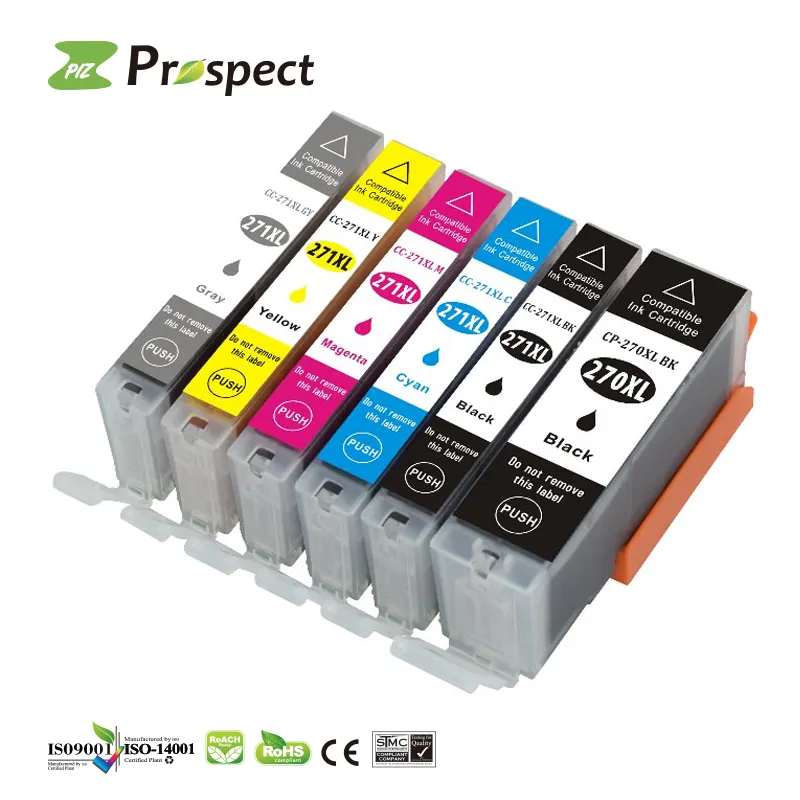 Prospect 270 PGI270 PGI270XL PGI-270 PGI-270XL 271 CLI271 Canon için renkli PIXMA TS6020 MG5720 yazıcı uyumlu mürekkep kartuşu