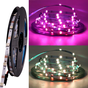 1/2/3/4/5M bendable ชนิดรูปร่าง S แอดเดรส WS2812B 5mm กว้าง PCB Ws2812 RGB นำ60LEDs 60พิกเซลส์/เมตร5V สีเต็มรูปแบบ - Product Image 3