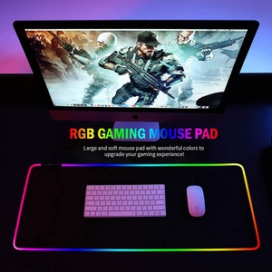 Large RGB Gaming <strong>Mouse</strong> Pad -15 Light Modes Touch <strong>Control</strong> Extended Soft <strong>Computer</strong> <strong>Keyboard</strong> Mat Non-Slip Rubber Base for Gamer - Product Image 2