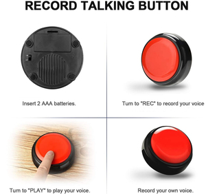 Grabadora personalizable de botones de voz-Zumbador de efecto de sonido portátil para oficina y entrenamiento de mascotas Botón parlante electrónico OEM - Product Image 3