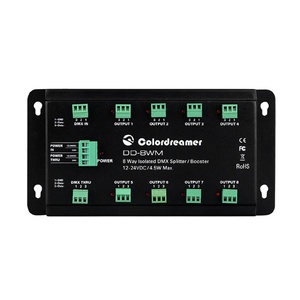 Dmx Signal Distributor Dc <strong>Decoder</strong> Splitter 8 Way <strong>Dmx512</strong> Signal Distributor for <strong>Led</strong> Lighting System - Product Image 1