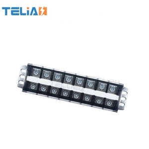 China Factory <strong>Fixed</strong> <strong>Terminal</strong> <strong>Blocks</strong> High Volume Barrier Dual Row Screw <strong>Terminal</strong> <strong>Block</strong> 600V 20A - Product Image 2