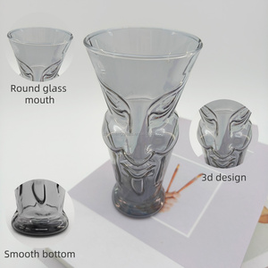 Factory Wholesale High Quality 350ml Colorful Relief <strong>Design</strong> Electroplated <strong>Single</strong>-layer Glass <strong>Drinks</strong> <strong>Cup</strong> - Product Image 3