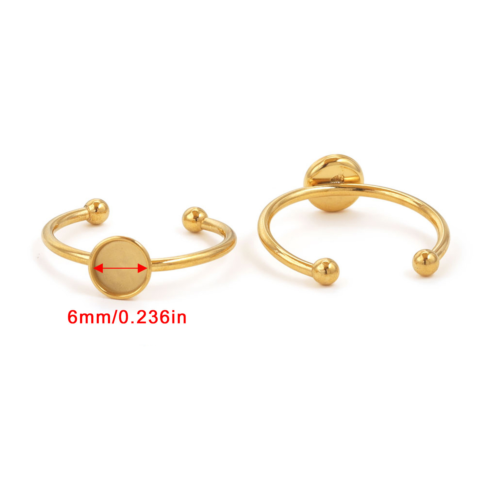 Gold-Round6mm